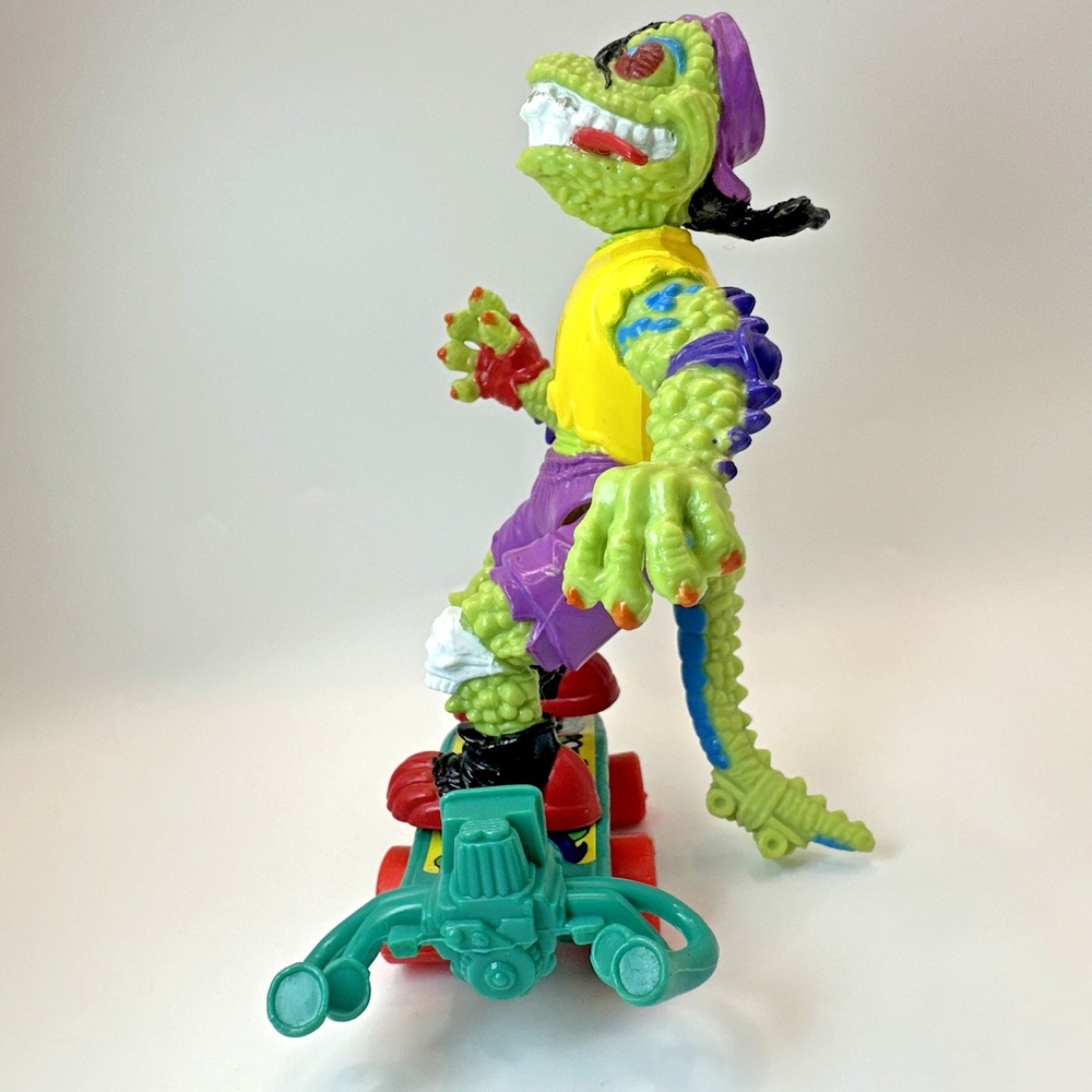 Vintage 1990 TMNT Mondo Gecko Complete w/ File Card Teenage Mutant Ninja Turtles - Picture 5 of 15